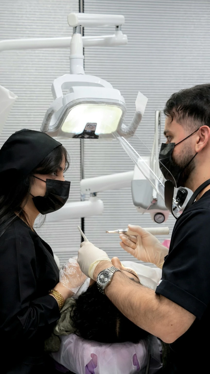 Dr. Pedram Amiri in a dental clinical setting