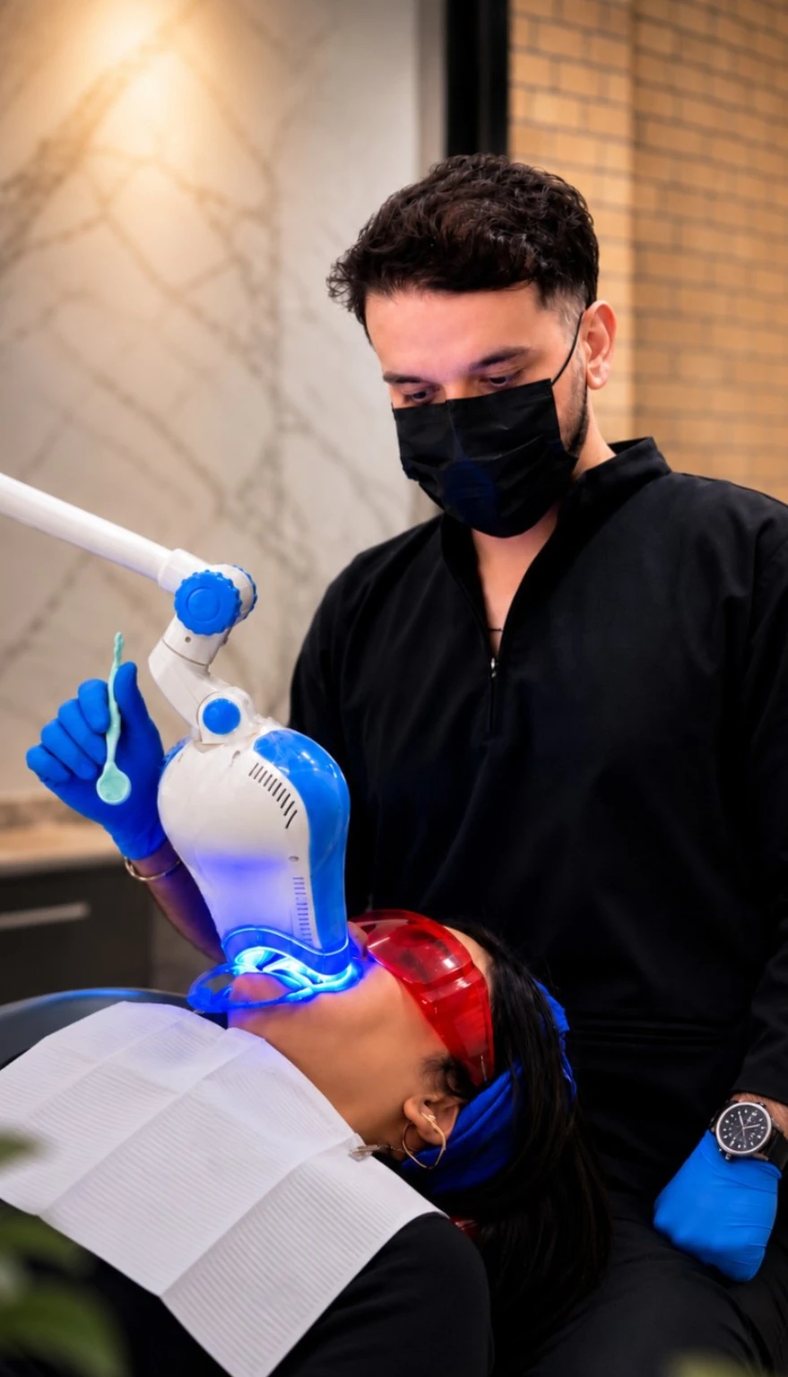 Dr. Pedram Amiri in a dental clinical setting