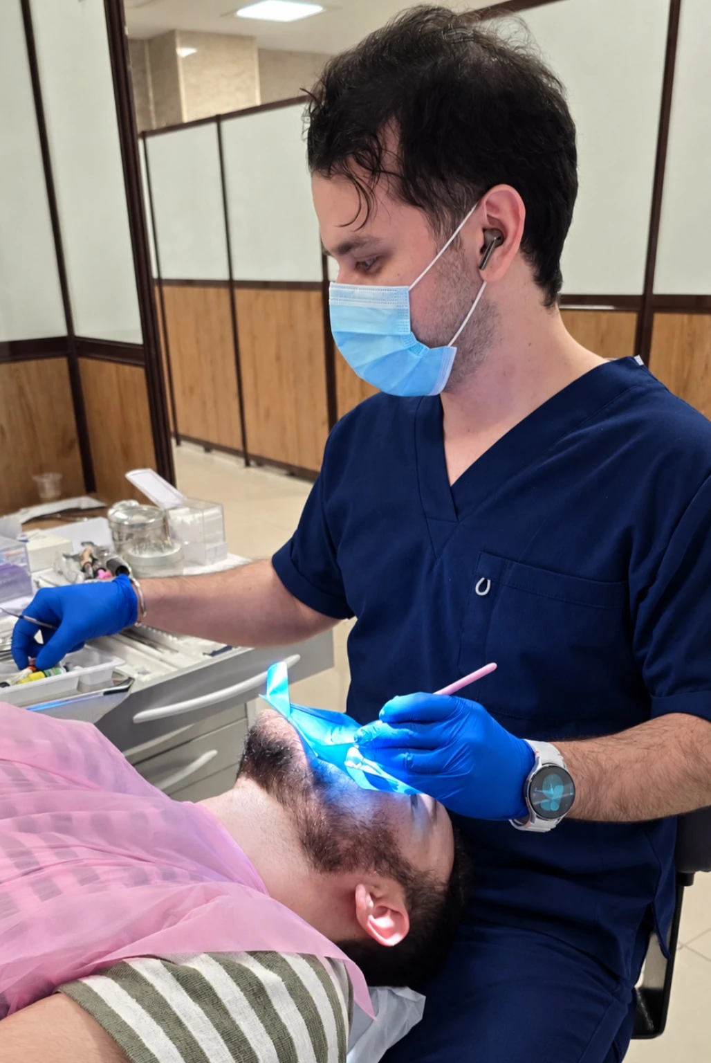 Dr. Pedram Amiri in a dental clinical setting